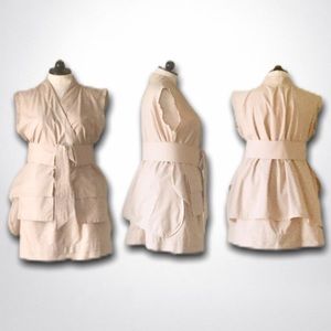 Handmade Designer . Safari wrap top/skirt Set